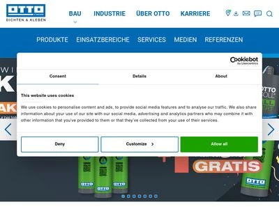 Website von Hermann Otto GmbH