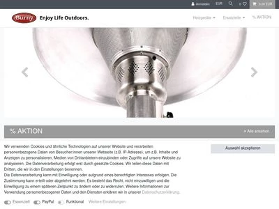 Website von Burny Europe