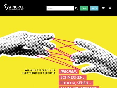 Website von Winopal Forschungsbedarf GmbH