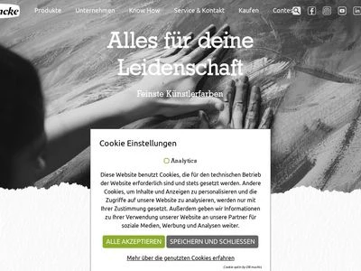 Website von H. Schmincke & Co. GmbH & Co. KG