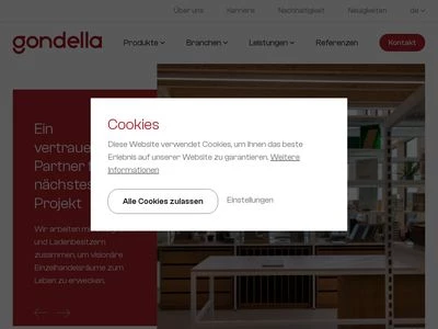 Website von Gondella NV