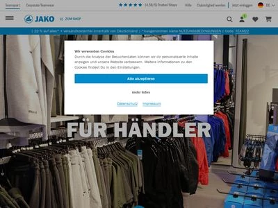 Website von JAKO AG