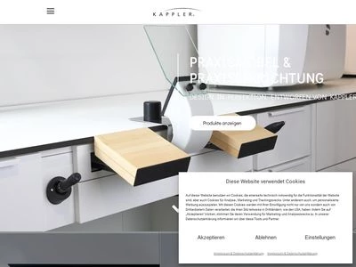 Website von Kappler Med+Org GmbH