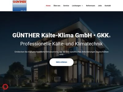 Website von Günther Kälte-Klima GmbH