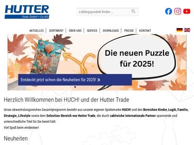 Website von Hutter Trade GmbH + Co KG