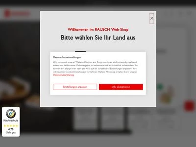 Website von Rausch Verpackung GmbH