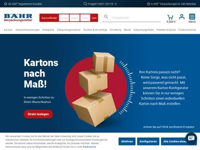 Website von Friedrich Bähr GmbH & Co. KG