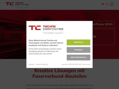 Website von Techno-Composites Domine GmbH