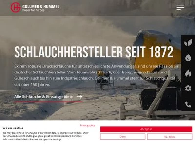 Website von Gollmer & Hummel GmbH