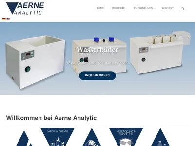 Website von Aerne Analytic e. K.