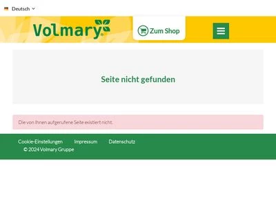 Website von Volmary GmbH