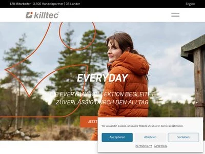 Website von killtec Sport- und Freizeit GmbH