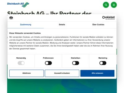 Website von Steinbach AG