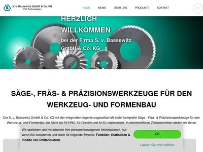 Website von S. v. Bassewitz GmbH & Co. KG