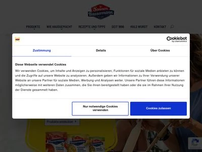 Website von Sonnen Bassermann GmbH