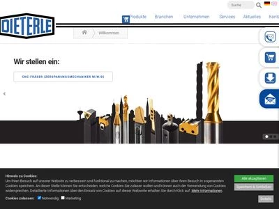 Website von Otto Dieterle Spezialwerkzeuge GmbH