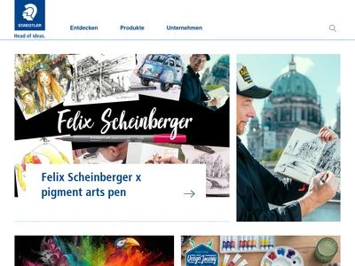 Website von STAEDTLER Mars GmbH & Co. KG