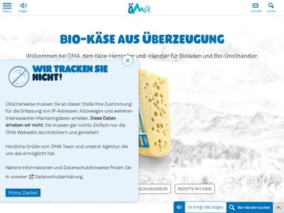 Website von ÖMA Beer GmbH