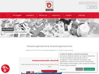 Website von Willy Heckmann GmbH & Co.