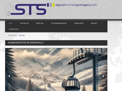 Website von STS Signal Technik Sprenger GmbH