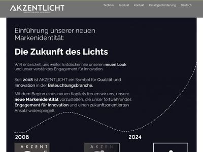 Website von Akzentlicht InnovationsGmbH & CO. KG