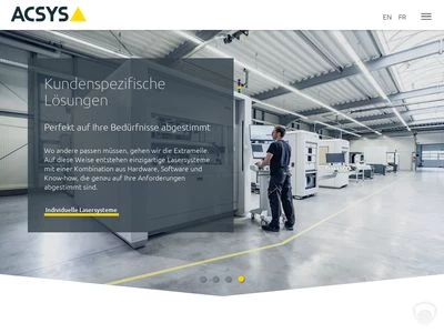 Website von ACSYS Lasertechnik GmbH