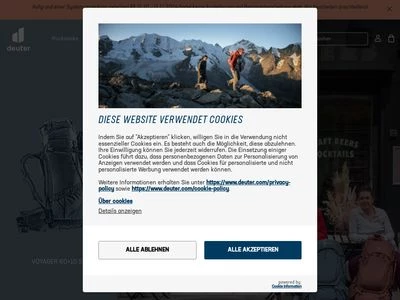 Website von Deuter Sport GmbH