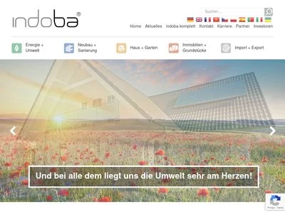 Website von indoba GmbH