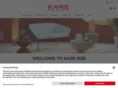 Website von KARE Design GmbH