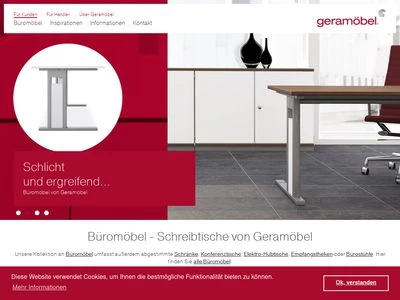 Website von Geramöbel GmbH