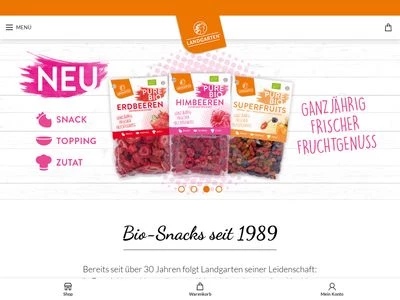 Website von Landgarten GmbH & Co. KG