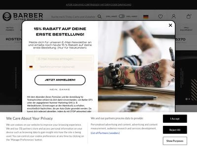 Website von Barber DTS