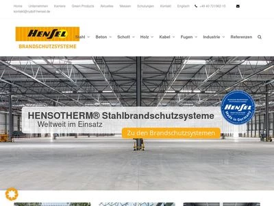 Website von Rudolf Hensel GmbH Lack- und Farbenfabrik