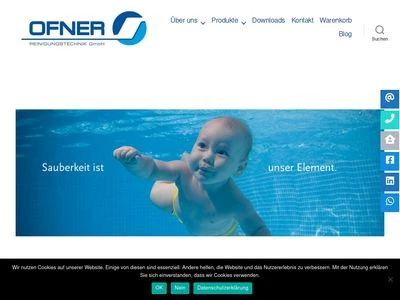 Website von OFNER Reinigungstechnik GmbH