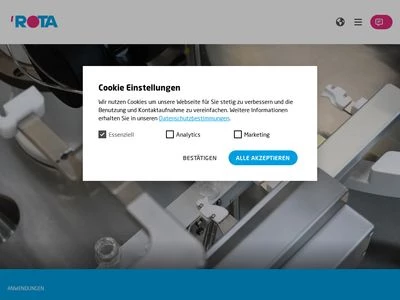 Website von ROTA Verpackungstechnik GmbH & Co.KG