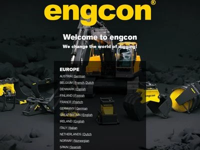 Website von engcon Germany GmbH