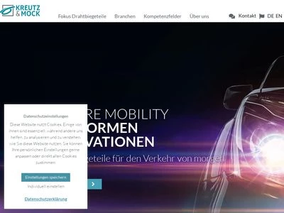 Website von Kreutz & Mock GmbH