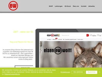 Website von Eisen-Wolff GmbH