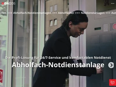 Website von DACOS Notdienstanlagen GmbH