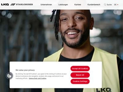 Website von STAHLGRUBER GmbH