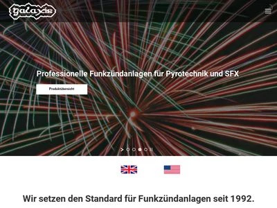 Website von Galaxis Showtechnik GmbH