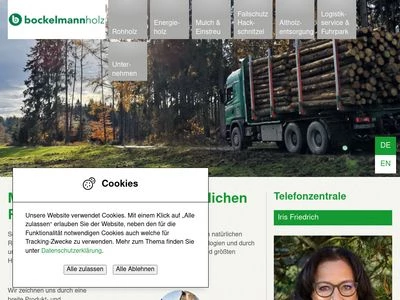 Website von Bockelmann-Holz GmbH