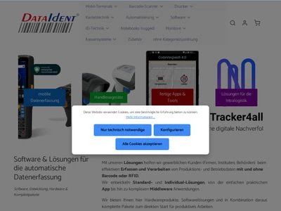 Website von DataIdent GmbH