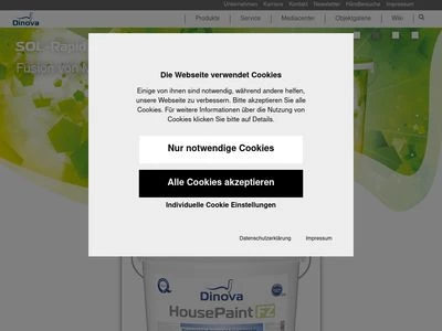 Website von Dinova GmbH & Co. KG