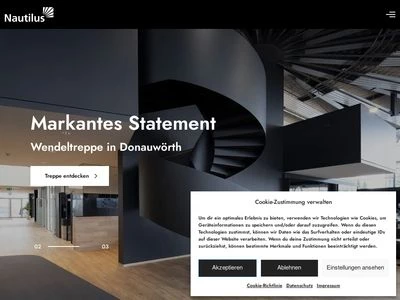 Website von Nautilus Treppen GmbH & Co. KG