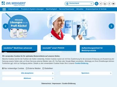 Website von Chemische Fabrik Dr. Weigert GmbH & Co. KG