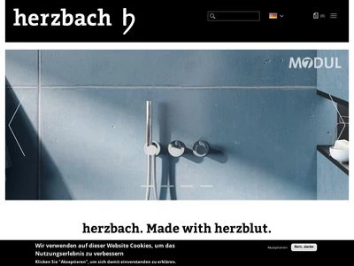 Website von Herzbach GmbH