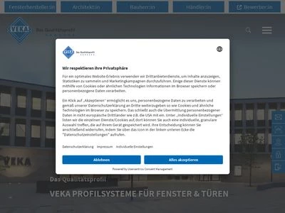 Website von VEKA AG