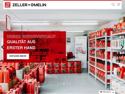 Website von Zeller+Gmelin GmbH & Co. KG