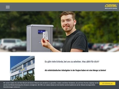 Website von GeBE Elektronik und Feinwerktechnik GmbH